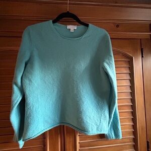 Charter Club Turquoise Crew Neck Sweater
